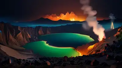 El Lago que Respira Fuego Azul: El Lugar en la Tierra que Parece una Puerta al Inframundo