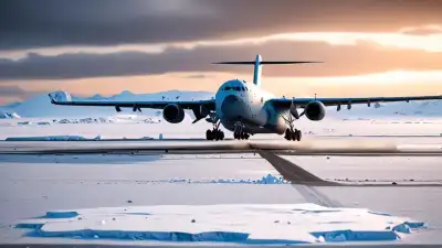 El Aterrizaje Más Terrorífico del Mundo: Cuando 200 Toneladas de Acero se Rinden al Hielo