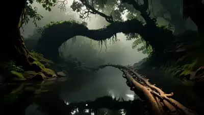 El Bosque que Secreta Sus Propios Pasajes de Muerte: Así se Comen a los Intrusos los Puentes Vivos de la India