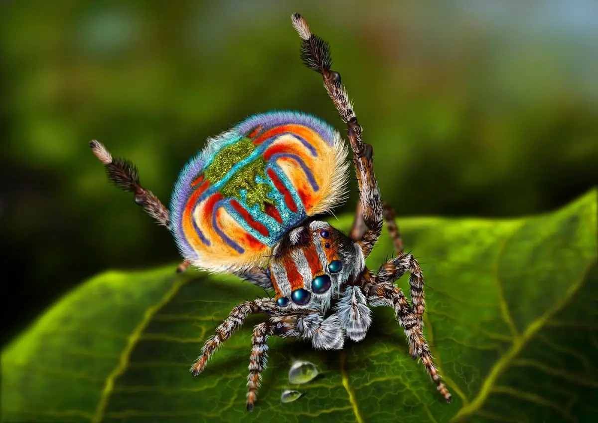 Araña Pavo Real (Maratus volans)