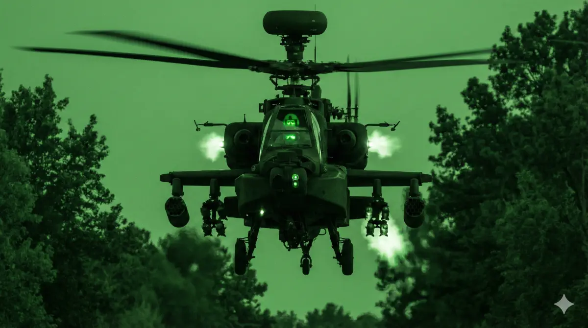 El Cazador Nocturno- AH-64 Apache (Velocidad- 293 km_h)