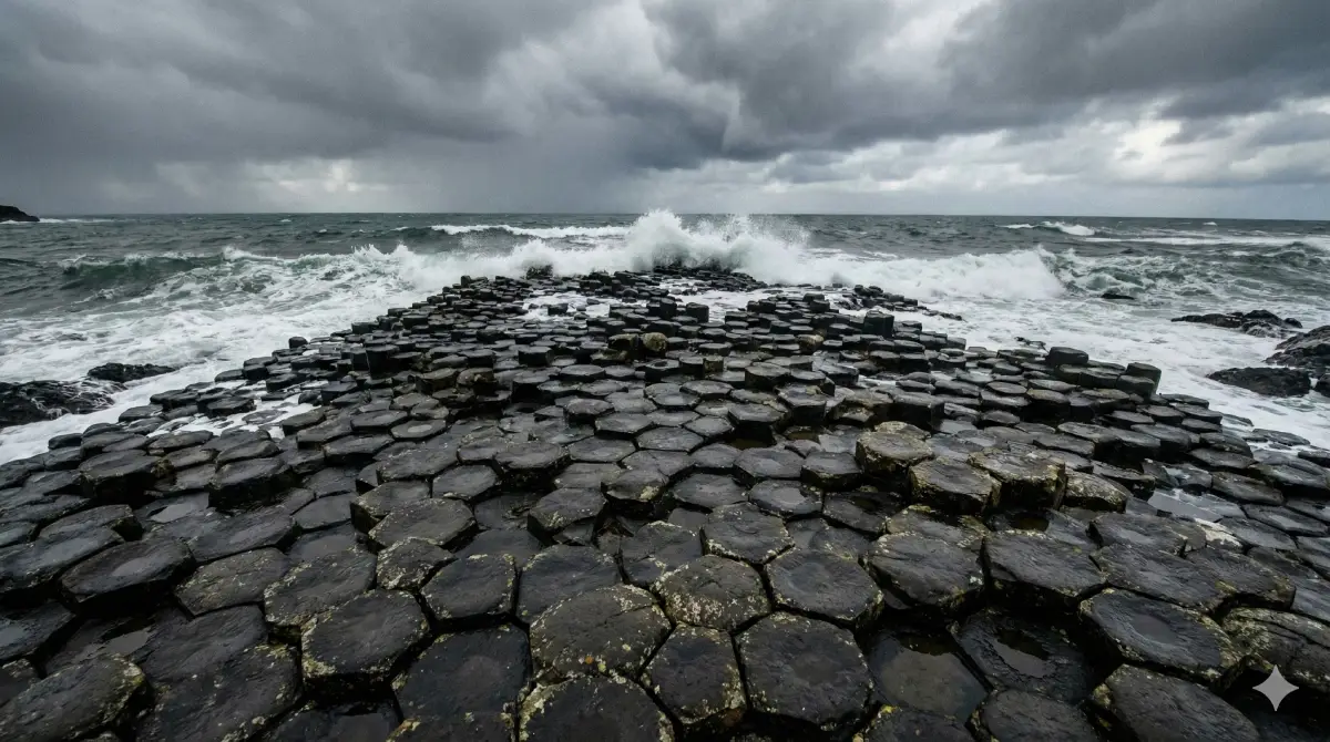 La Calzada del Gigante (Irlanda del Norte): 40,000 Columnas Hexagonales de un "Gigante"