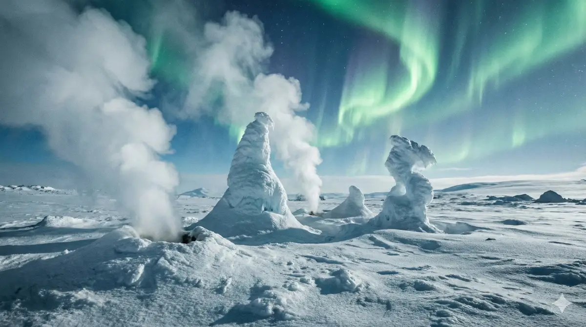 Las Torres de Hielo del Monte Erebus (Antártida): El Volcán Que Escupe Estatuas de Hielo Vivientes