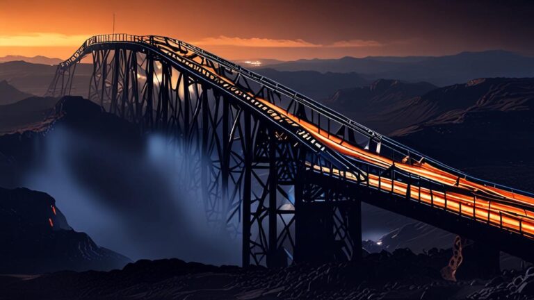Overburden Conveyor Bridge F60: El "puente acostado" que es más largo que la Torre Eiffel y se mueve sobre rieles para transportar tierra en minas a cielo abierto