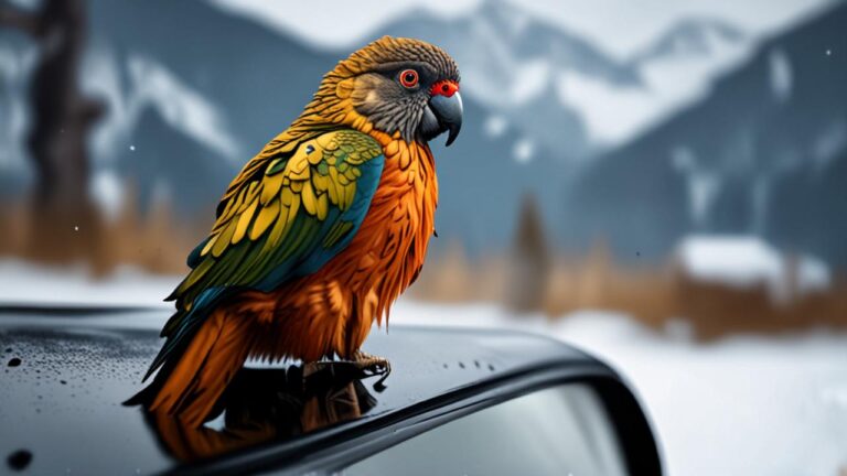 El Kea: El loro alpino de Nueva Zelanda que es tan inteligente que destruye coches por diversión y se come los riñones de las ovejas vivas
