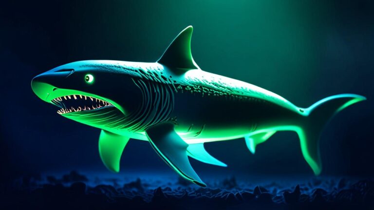 Tiburón Gato: La especie que absorbe la luz azul del océano y brilla con un color verde neón fluorescente