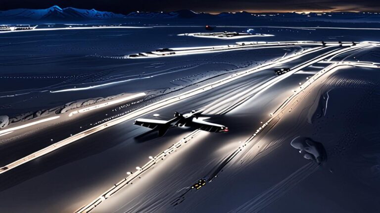 Aeropuerto de Svalbard: El aeropuerto comercial más al norte del mundo donde la pista está construida sobre permafrost y hay que protegerse de osos polares