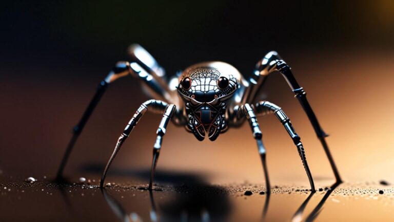 Araña Espejo: La extraña criatura que tiene placas plateadas en el abdomen que cambian de tamaño si se siente amenazada