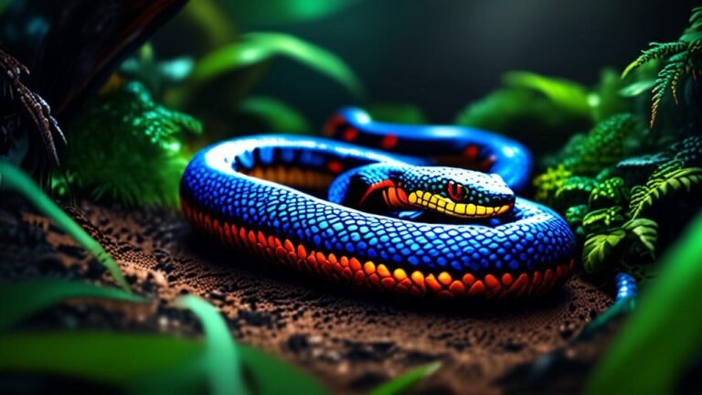 Serpiente de Coral Azul: La asesina de asesinas con glándulas de veneno gigantes que recorren todo su cuerpo y caza a otras cobras