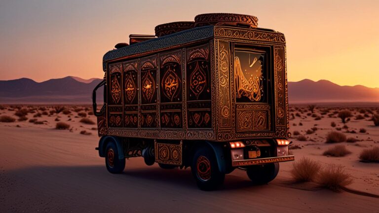 Camiones Jingle (Pakistán): Por qué los conductores gastan años de salario cubriendo sus vehículos con arte y campanas para protegerse