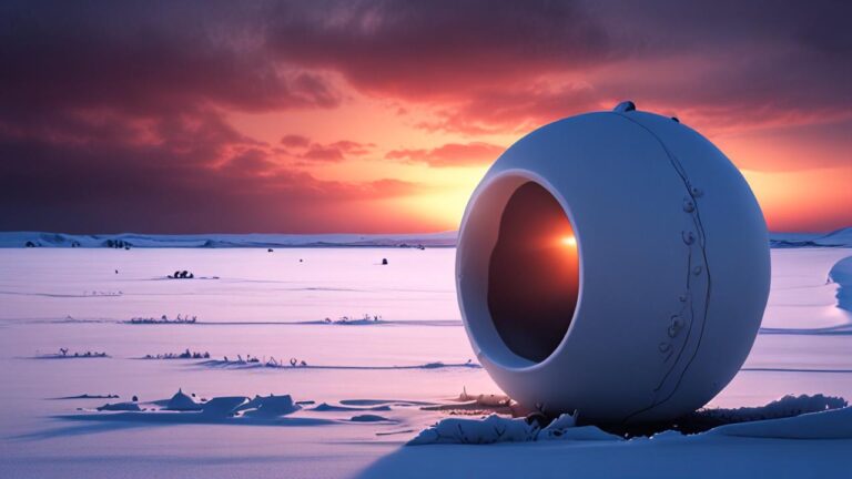 Rollos de Nieve: Las bolas de nieve cilíndricas y huecas que el viento enrolla por sí mismo sin intervención humana en campos planos